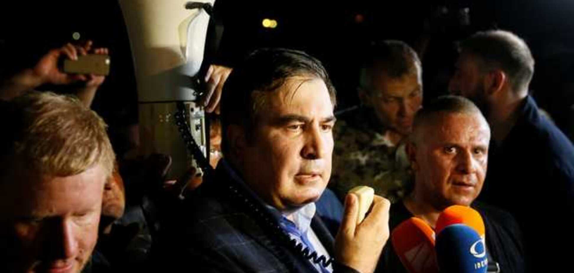 Прорыв Саакашвили через границу