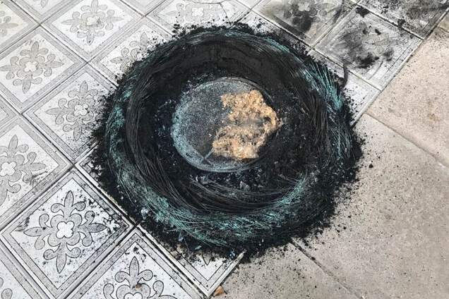 В Одесской области вандалы сожгли стенд памяти воинов АТО: опубликованы фото