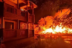 Пожар в Одессе