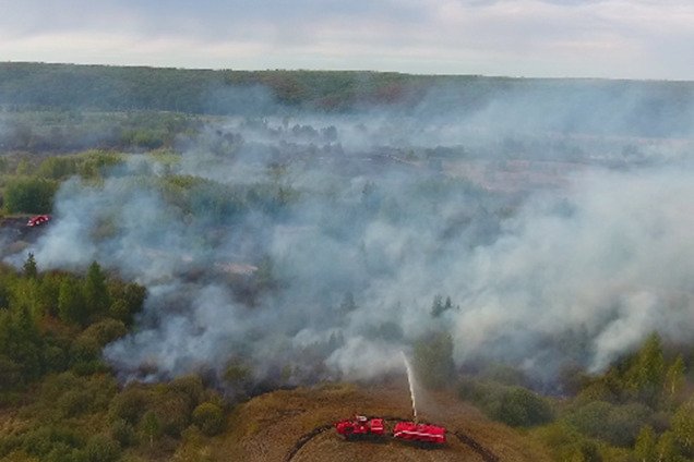 Под Черкассами полыхает масштабный пожар: объявлена чрезвычайная ситуация