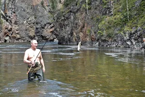 путин озеро рыбалка