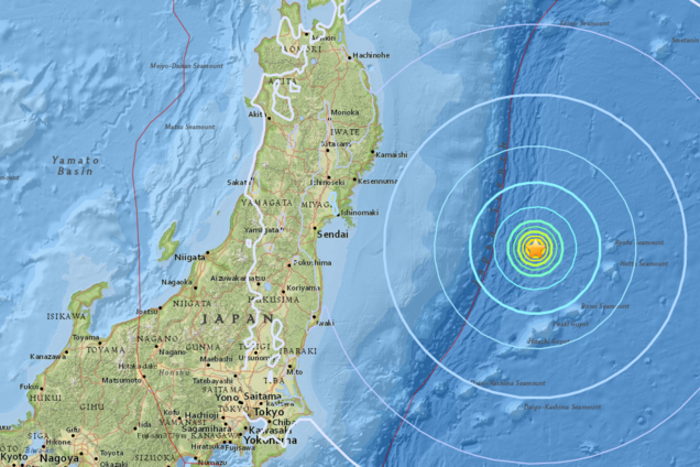 Японию всколыхнуло мощное землетрясение у Фукусимы