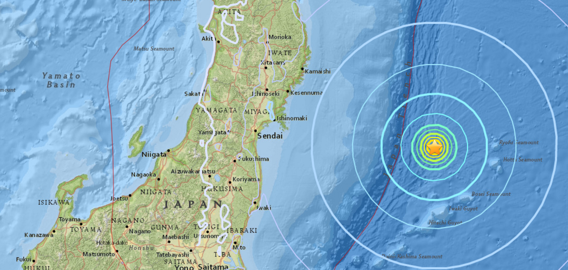 Японию всколыхнуло мощное землетрясение у Фукусимы