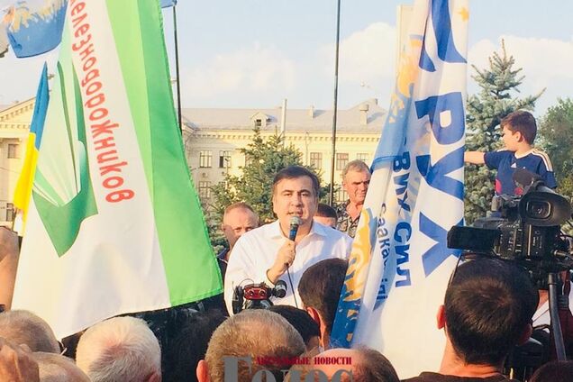 Михаил Саакашвили прибыл в Запорожье для борьбы с олигархами