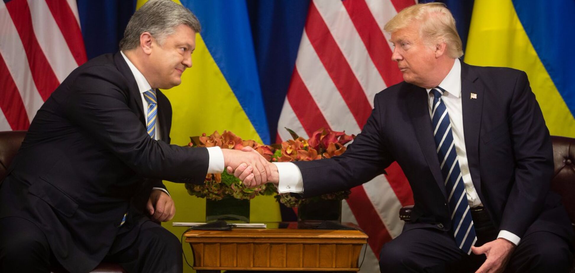 Петр Порошенко и Дональд Трамп
