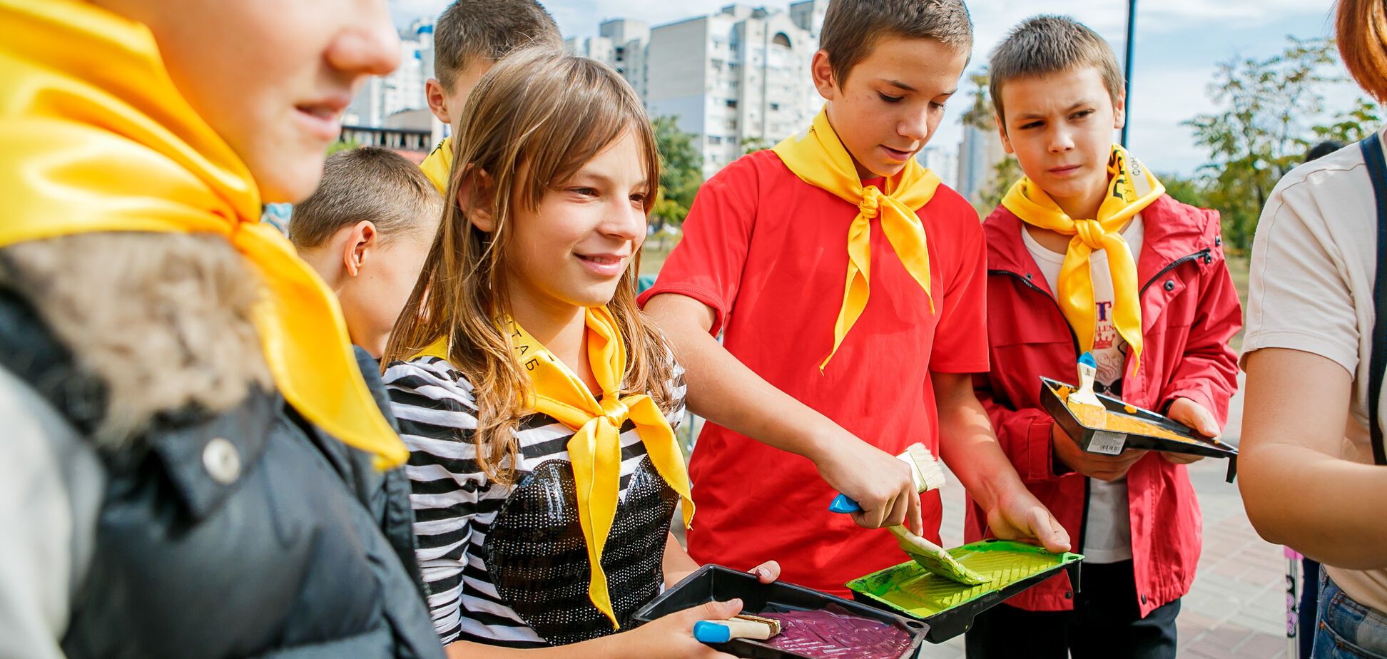 #ХочуМира: дети-переселенцы провели акцию против войны