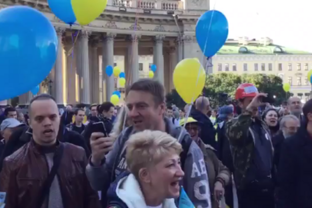 Митинг в Питере