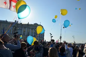 марш За мир в Санкт-Петербурге, против войны в Украине