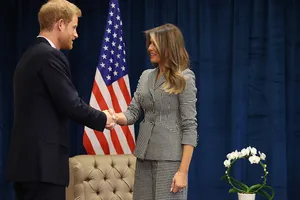 Принц Гарри и Мелания Трамп