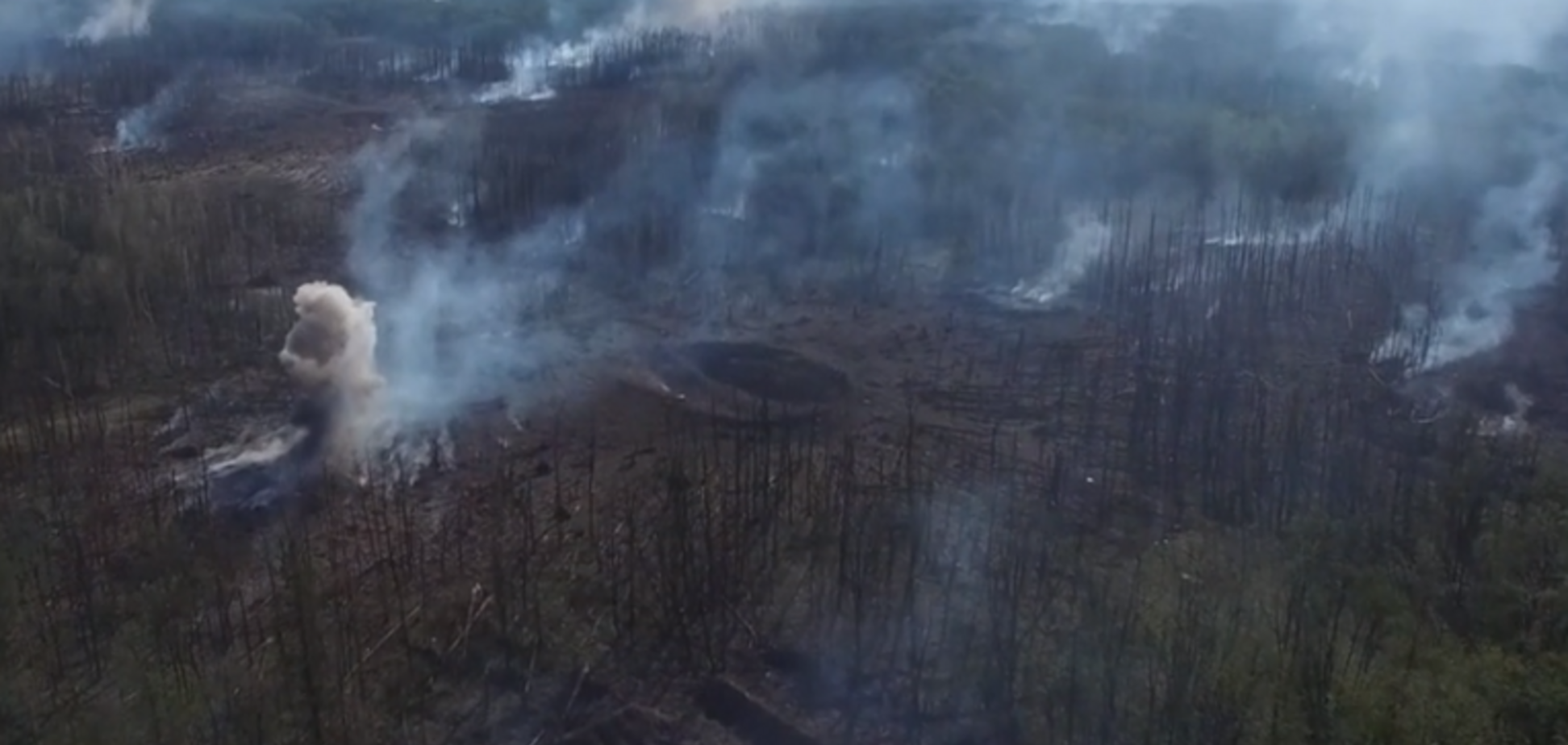 Взрывы в Калиновке с высоты птичьего полета: появилось новое видео с беспилотника