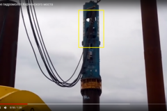 На строительстве Керченского моста заметили санкционное оборудование: видеофакт