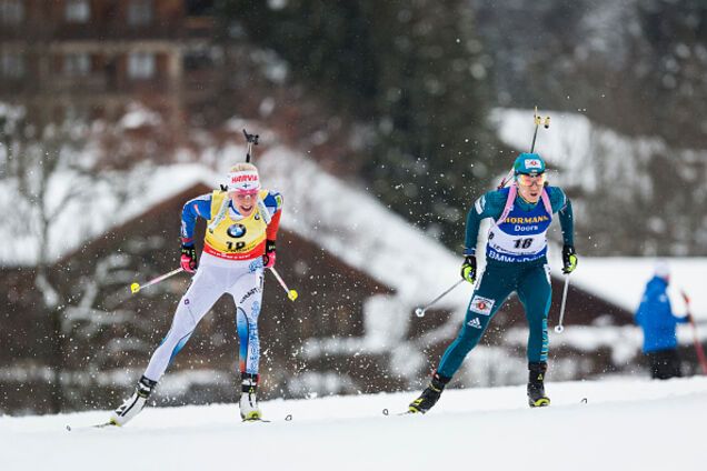 Две украинки вошли в топ-5 драматичной гонки Кубка мира по биатлону, закрыв все 20 мишеней