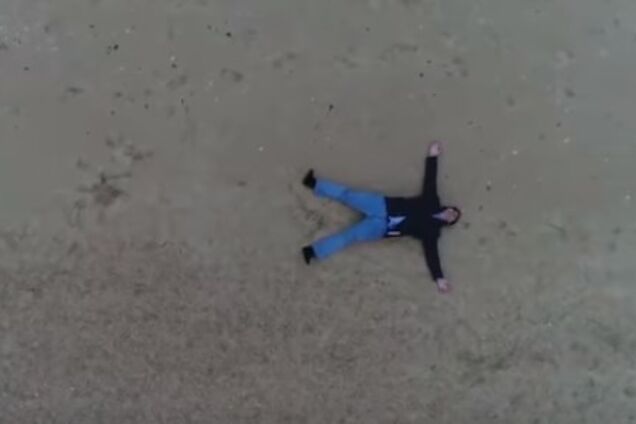 Саакашвили на пляже