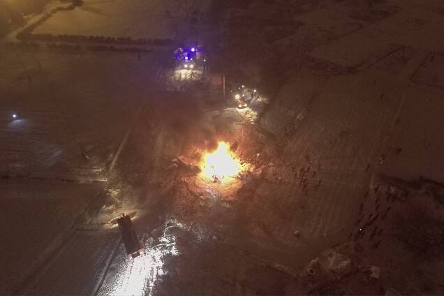 У Кременчуці розбився вертоліт: всі подробиці, фото і відео