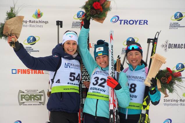 Появилось видео, как биатлонистка сборной Украины добыла 'золото' чемпионата Европы