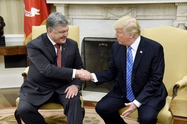 Дональд Трамп и Петр Порошенко