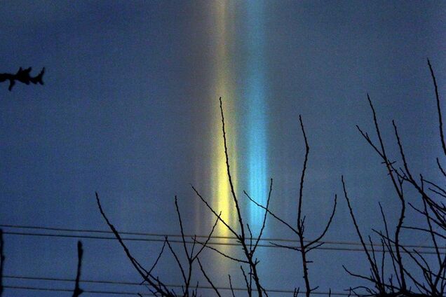 Сияние в небе над Донетчиной
