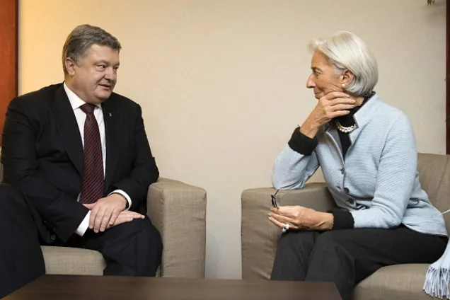 Петр Порошенко, Кристин Лагард