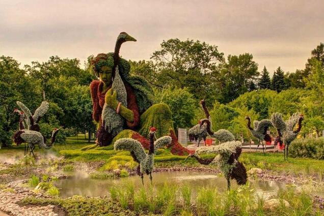 Птицы и лошади: как выглядят самые яркие клумбы в мире