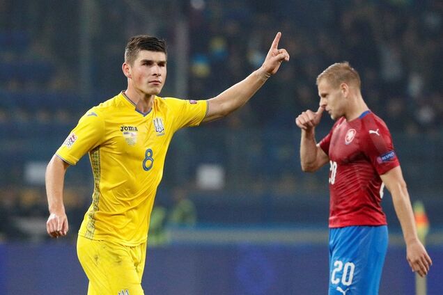 Футболист сборной Украины забил фантастический гол в матче Лиги наций