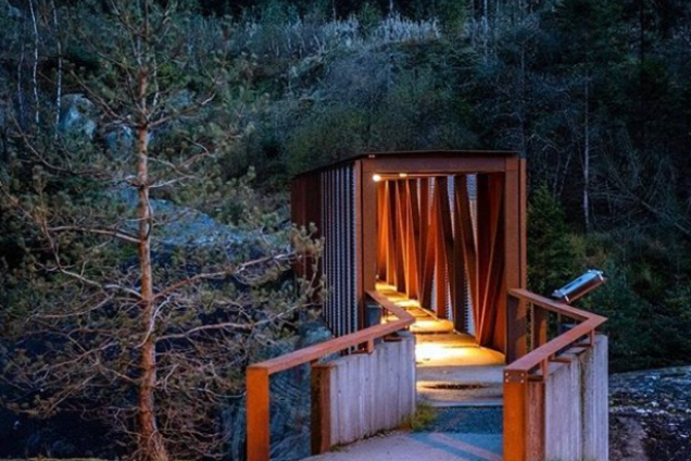 Архитектурный шедевр в лесной глуши Норвегии: фото