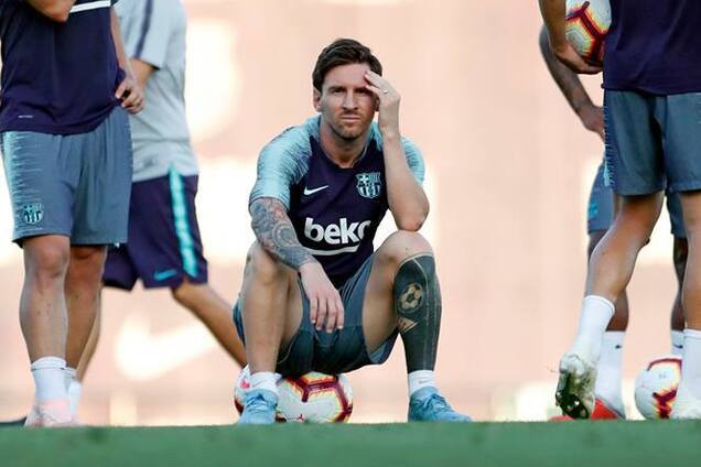 Месси устроил скандал в 'Барселоне'