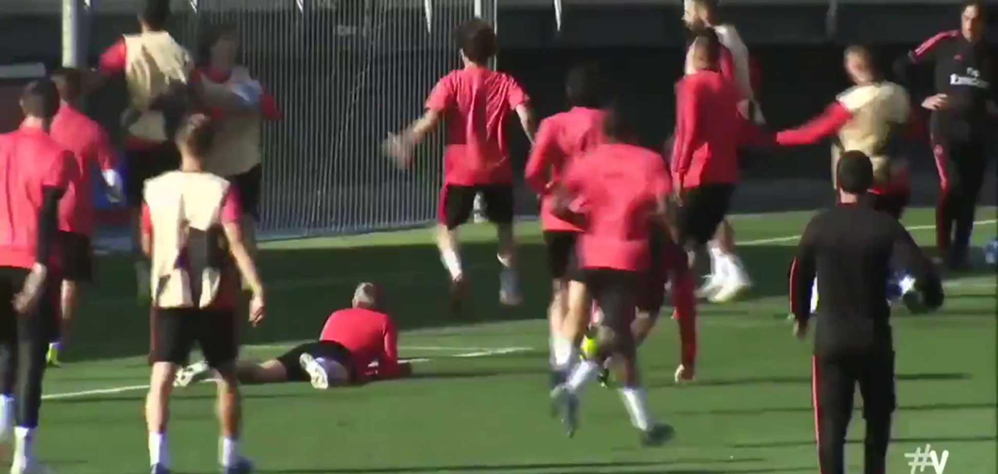 Капитан 'Реала' отметился дикой выходкой на тренировке - видеофакт