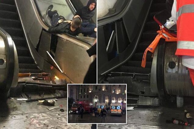 Разорвало ногу: украинцы и россияне угодили в кровавое месиво в Риме перед матчем ЛЧ - фото и видео 18+