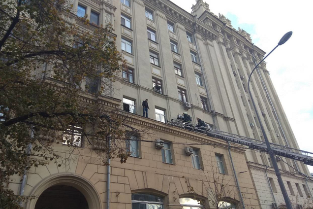 Пожар в центре Харькова