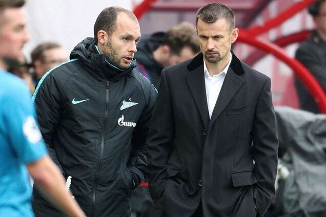 Тренера 'Зенита' 'замочили' перед матчем Лиги Европы