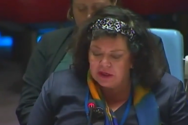 Надела 'флаг Украины': британский постпред в ООН раскритиковала ''выборы'' на Донбассе