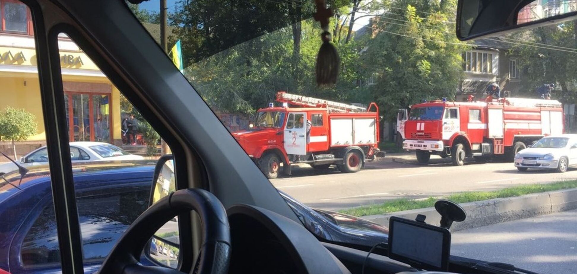 В известном кафе в центре Запорожья произошло замыкание