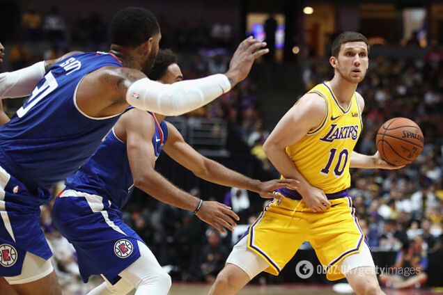 Украинец Михайлюк провел очередной матч за 'Лейкерс'