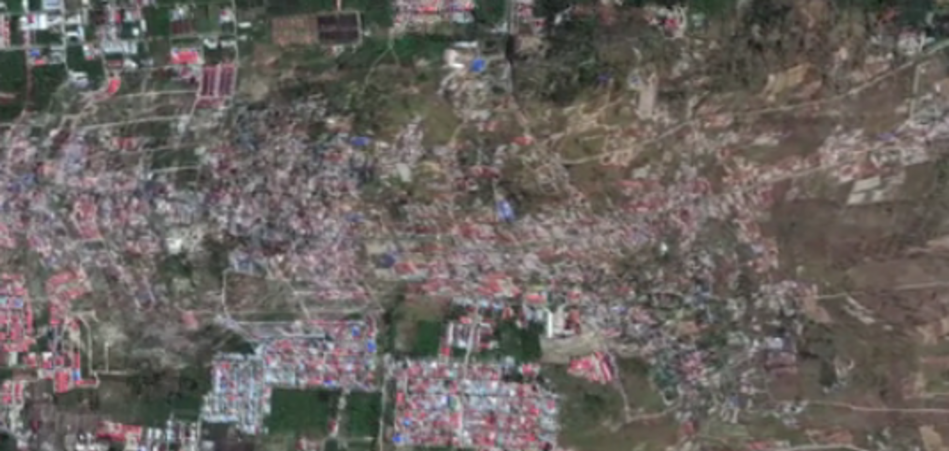 Землетрясение в Индонезии: жуткие последствия сняли со спутника