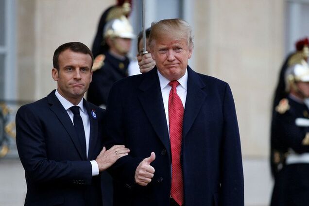 ''Путин ревнует?'' ''Романтическая'' встреча Трампа и Макрона рассмешила сеть