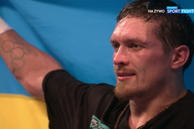 Белью вступился за Усика, развернувшего флаг Украины