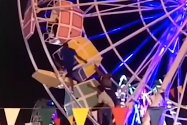 Авария на колесе обозрения в Индонезии