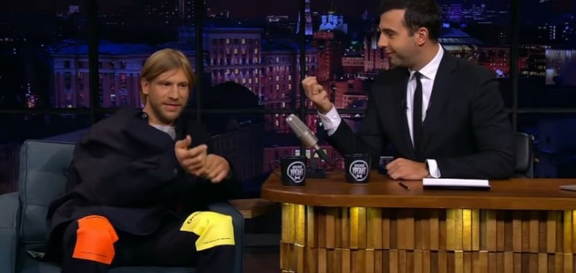 ''Ходячая реклама наркотиков'': скандальный Дорн появился на главном канале России