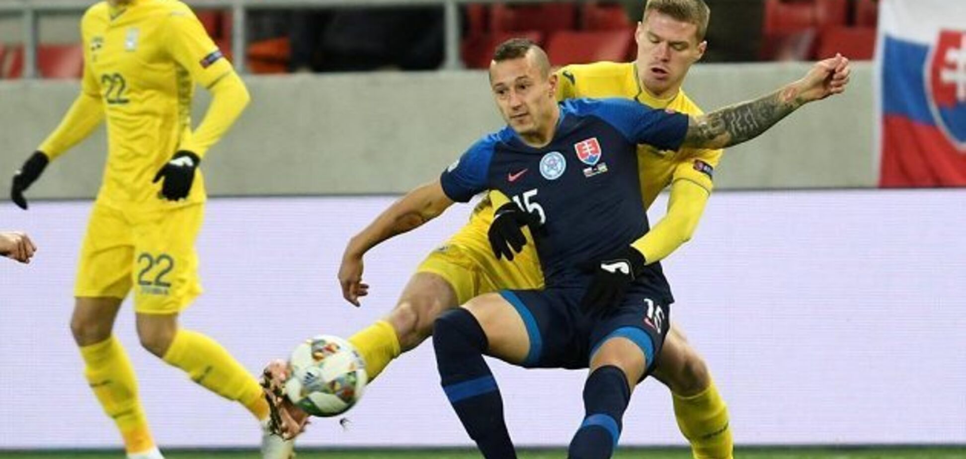 Словакия – Украина: видео голов