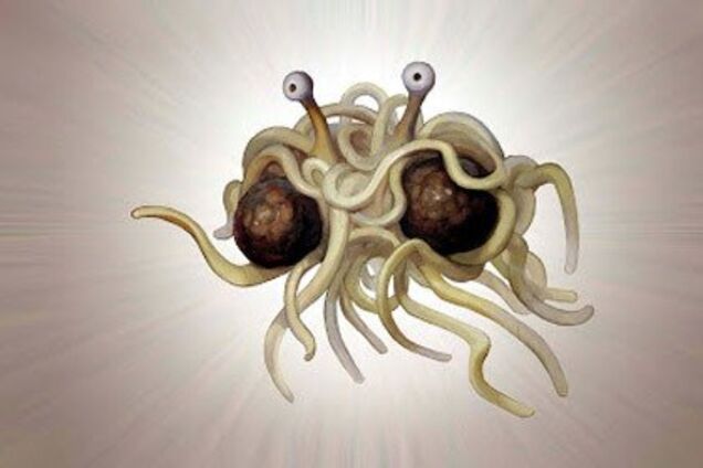 Он существует! Ученые показали смертельного ''летающего макаронного монстра''