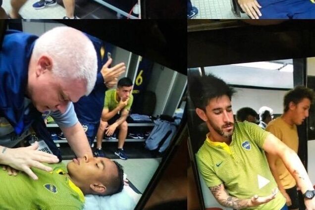 Футболисты угодили в жуткое побоище перед финалом южноамериканской ЛЧ  - фото инцидента