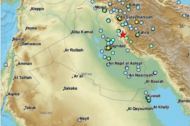 На кордоні Ірану та Іраку стався потужний землетрус: понад 500 постраждалих