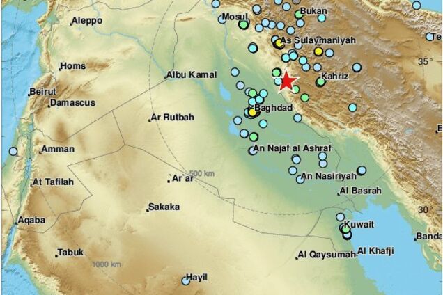 На границе Ирана и Ирака произошло мощное землетрясение: более 500 пострадавших 