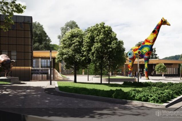 В Киеве начали устанавливать новую яркую скульптуру