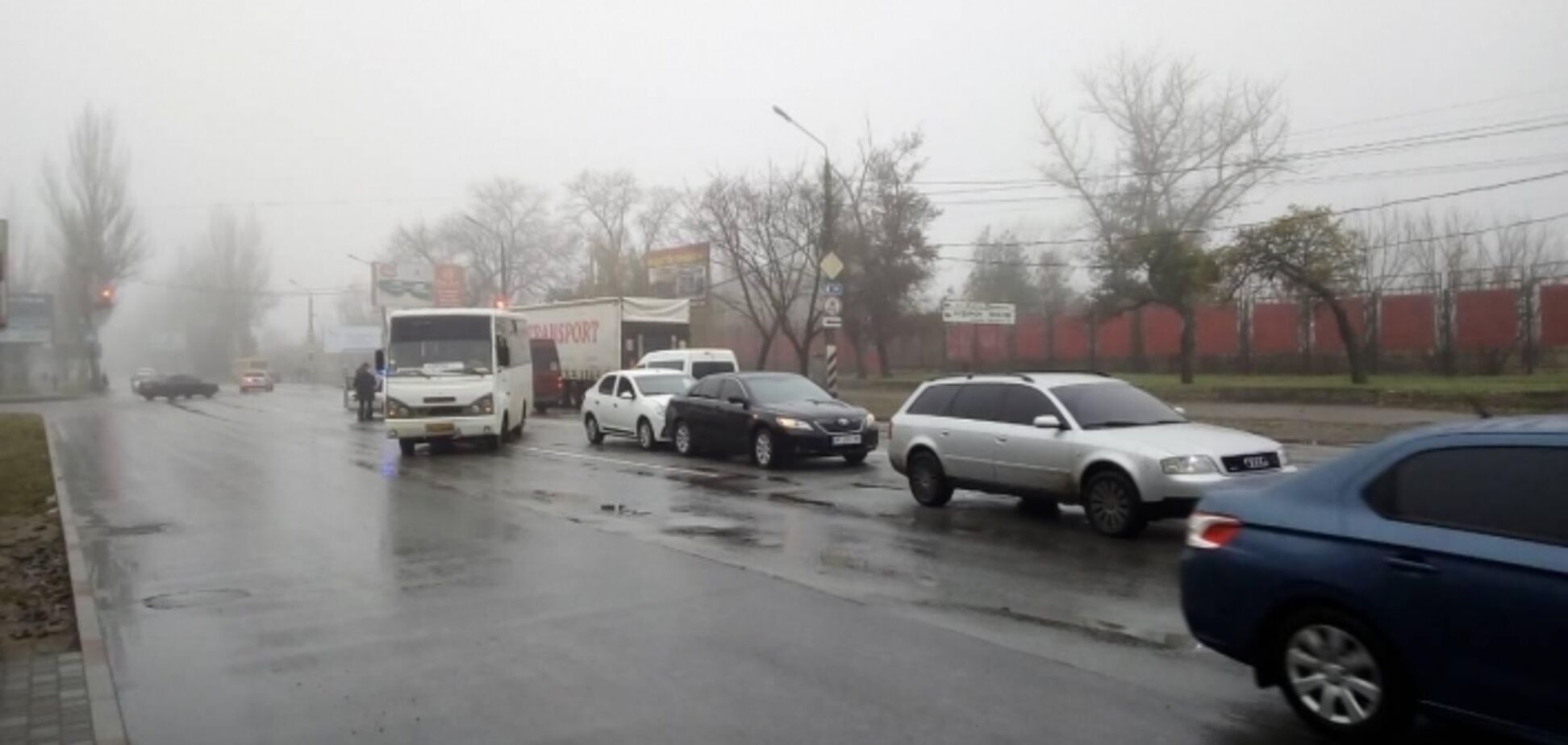 В Мелитополе автобус с пассажирами попал в ДТП
