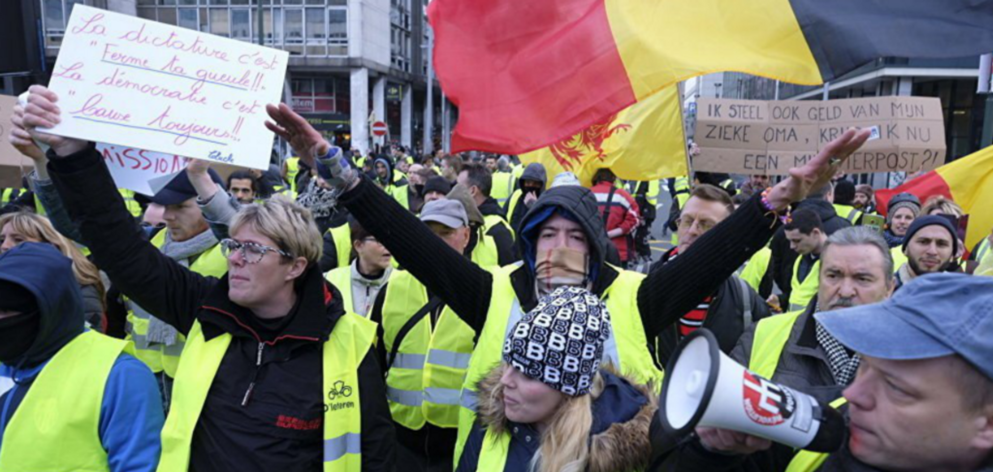 Заблоковані центральні вулиці Брюсселя