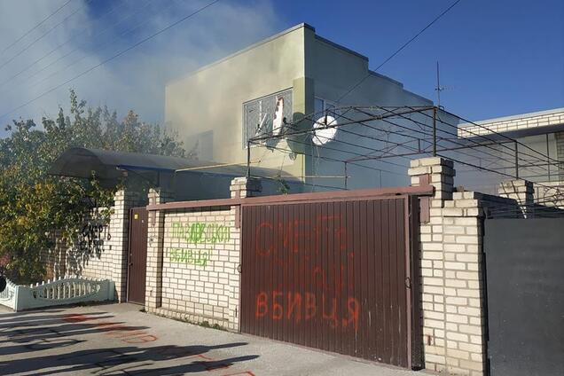 Связывают с убийством Гандзюк: в Херсоне вспыхнул дом экс-помощника нардепа