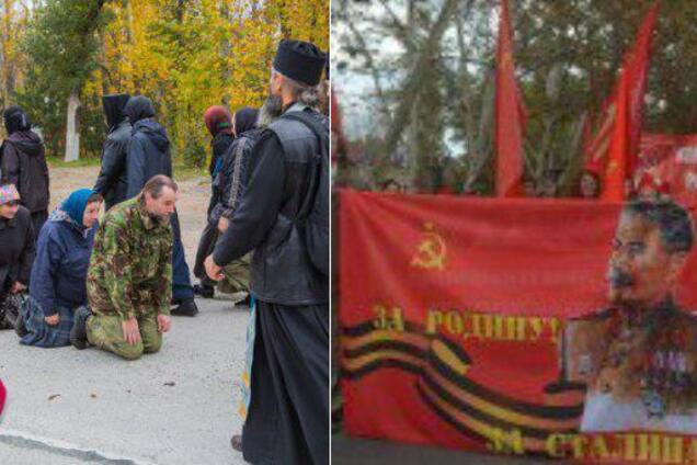 ''Настоящие зомби!'' В Крыму оккупанты вывели на улицы Сталина