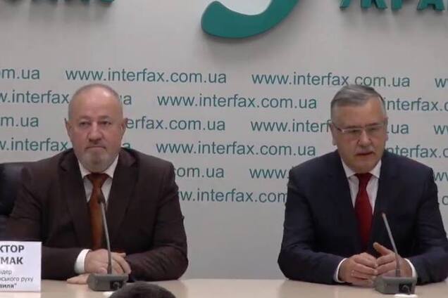 Чумак поддержал Гриценко и возглавил его избирательный штаб