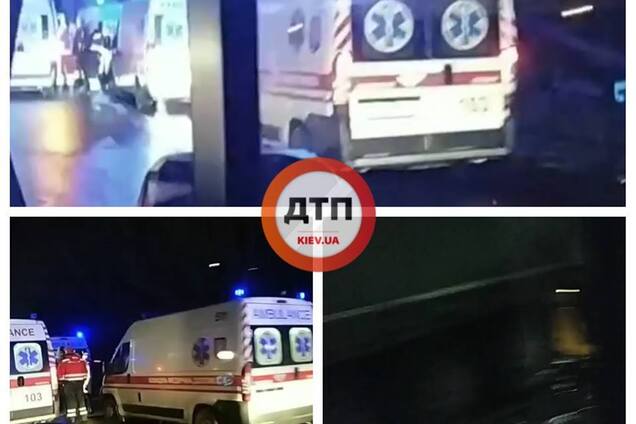 Прибули чотири ''швидкі'': під Києвом маршрутка зіткнулася з фурою